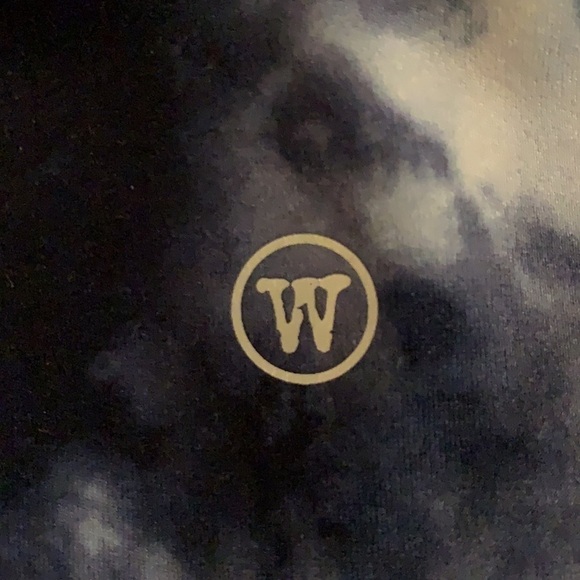 𝅺euc Workshop Republic Clothing High Waist Blue Tie Dye Leggings Size M - Picture 7 of 9